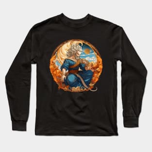 Vegeta greek god style Long Sleeve T-Shirt